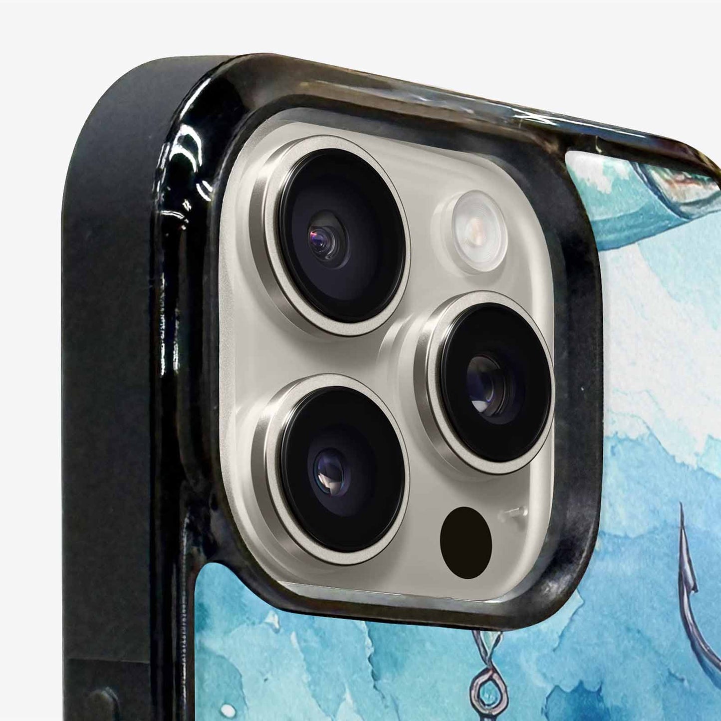 iPhone 16 Pro Case — Fishing Lure And Hook Pattern Seamless, Original Design Phone Case