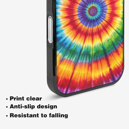 iPhone 16 Case — Rainbow Spiral Tie Dye Alt, Custom Print Case Cover