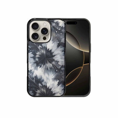 iPhone 16 Pro Case — Tie Dye Black And Gray Blended, Custom Phone Case