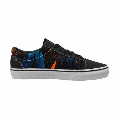 WOMEN'S Flame Burst Lace-Up Canvas Vivid Sneakers