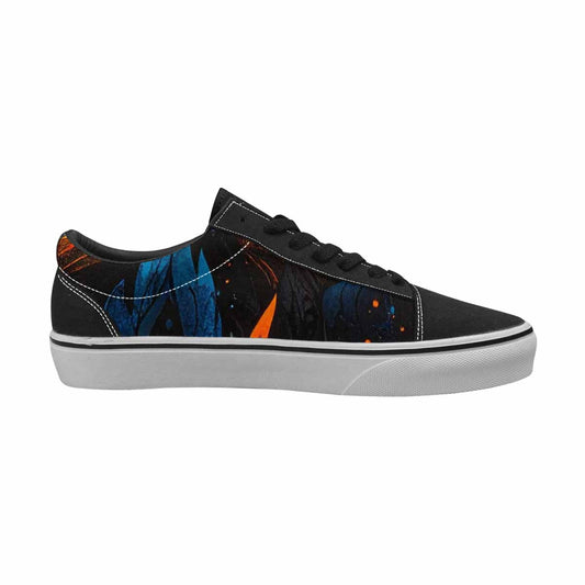 MEN'S Flame Burst Lace-Up Canvas Vivid Sneakers
