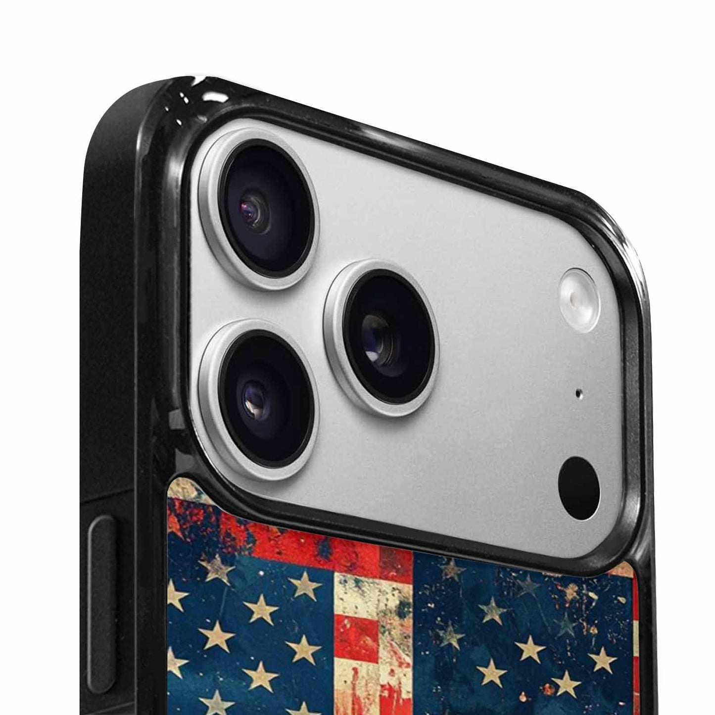 iPhone 17 Pro Case — Small American Flag Stars And Galaxy, Custom Designed Case Cover