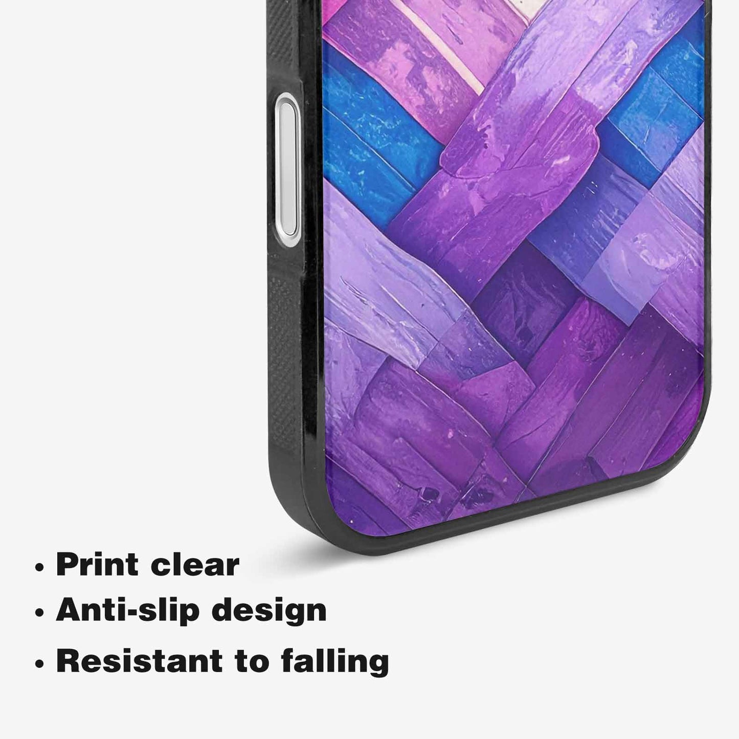 iPhone 16 Case — Bisexual Flag Color Theme Small Rainbow, Custom Designed Case Cover