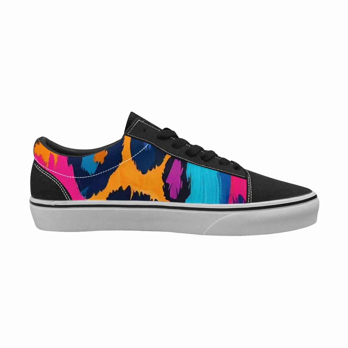WOMEN'S Full Color Vibrant Animal Lace-Up Canvas Cottagecore Sneakers