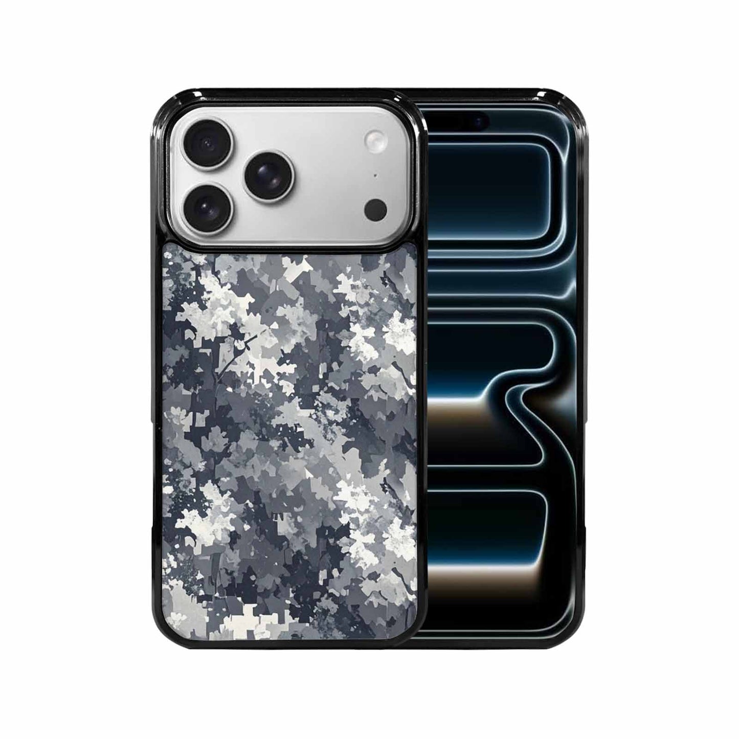 iPhone 17 Pro Max Case — Small Military Camouflage Blotch Camo, Customized Protective Case