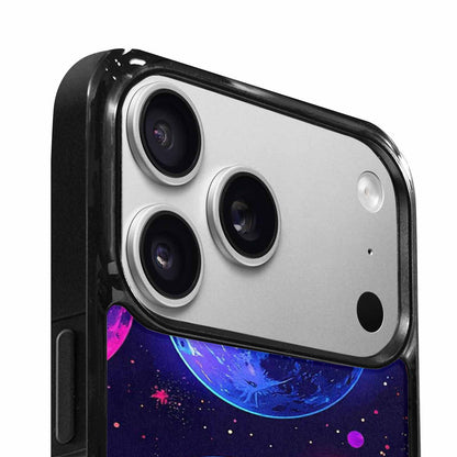 iPhone 17 Pro Max Case — Neon Winter Moon Cartoon Cute, Original Design Phone Case