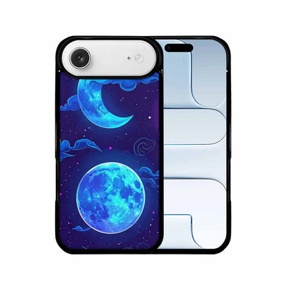 iPhone 17 Air Case — Neon Winter Moon Seamless Cartoon Cute, Custom Made Phone Cover