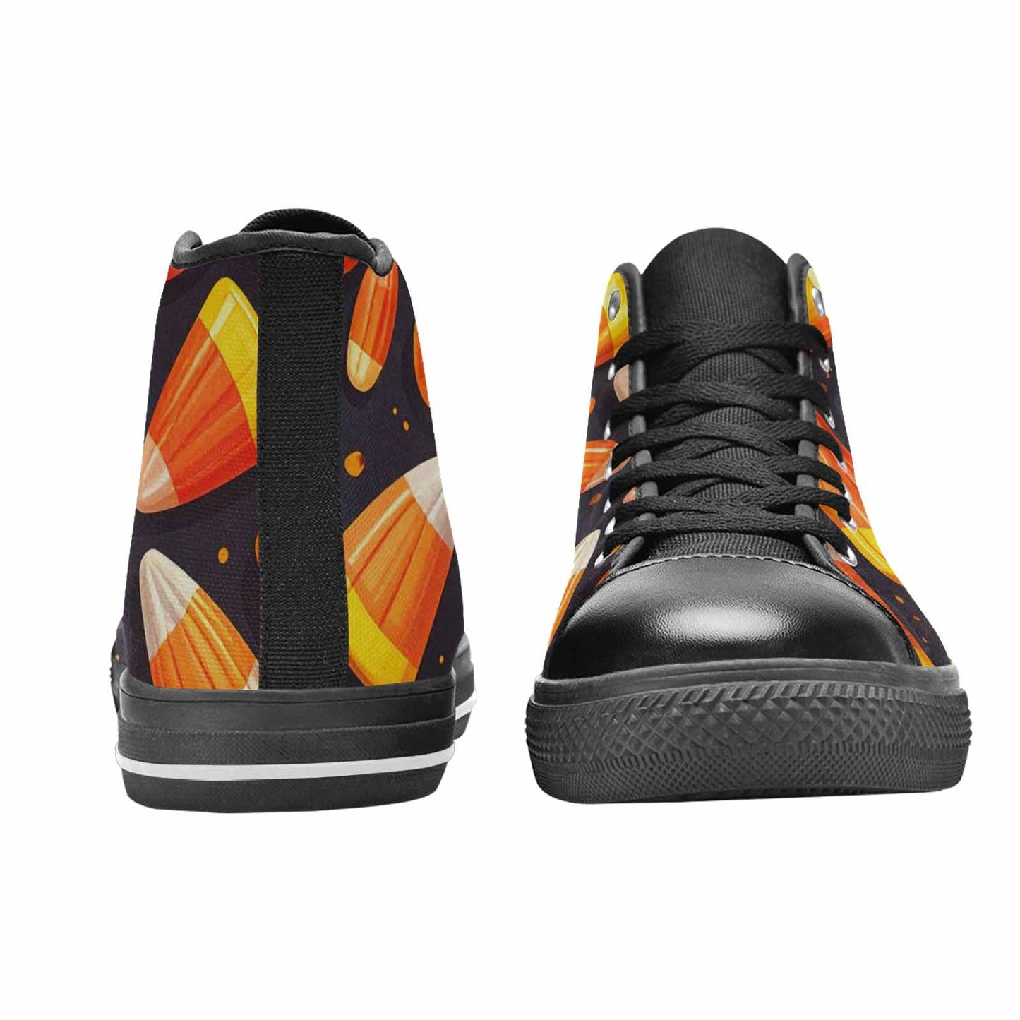 MEN'S Halloween Candy Corn High Top Canvas Dreamcore Shoes