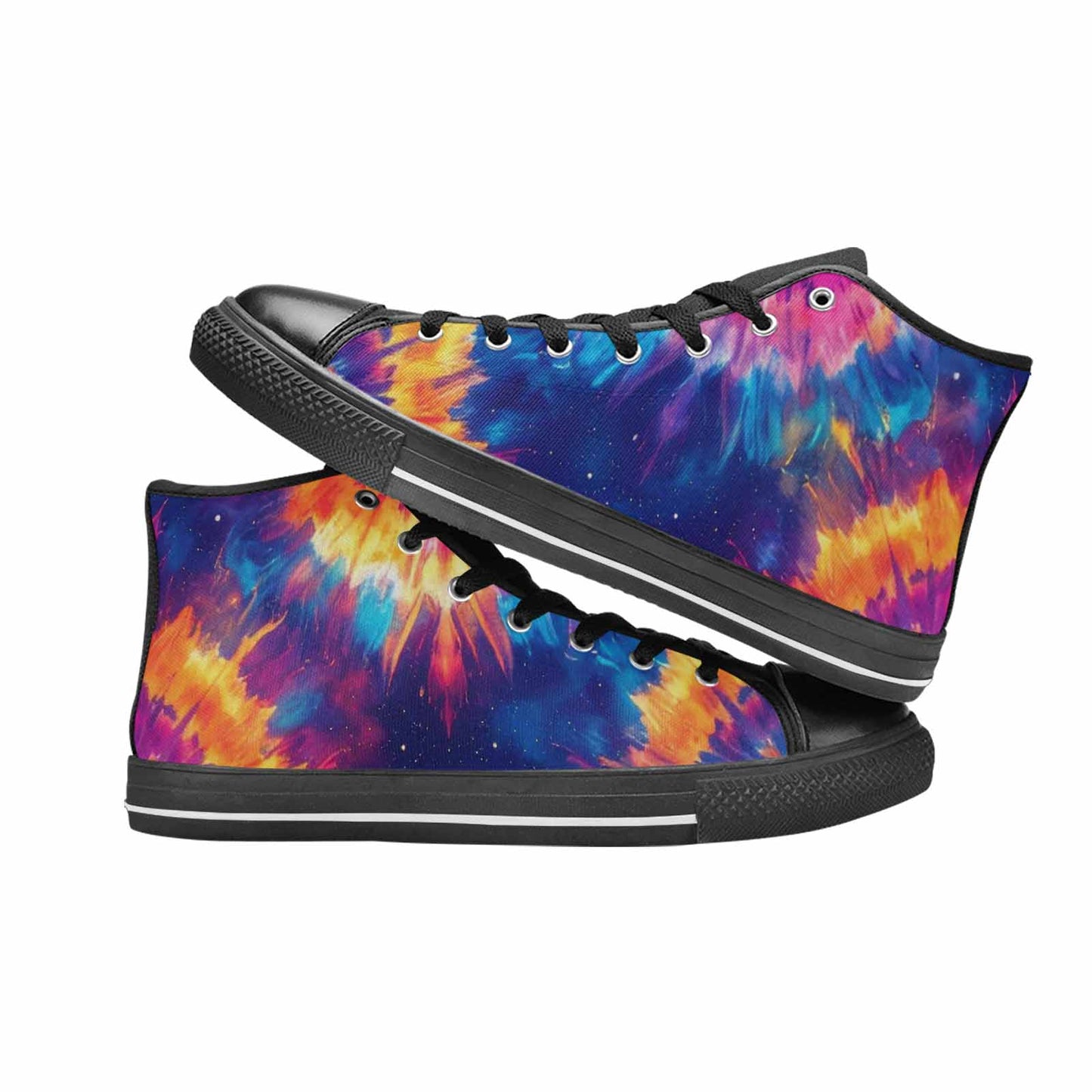 WOMEN'S Tie Dye Galaxy High Top Canvas Vivid Shoes