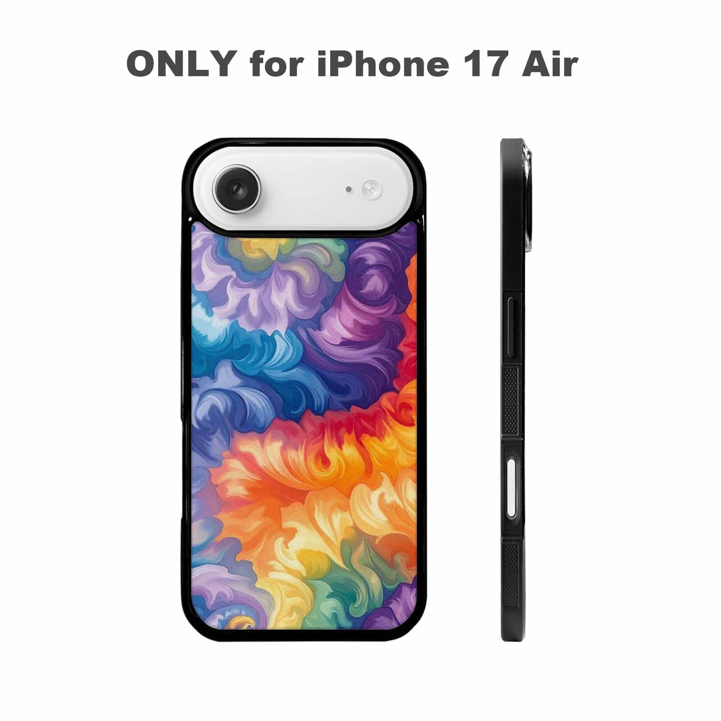 iPhone 17 Air Case — Tie Dye Swirls Tie Dye Tie, Customized Protective Case