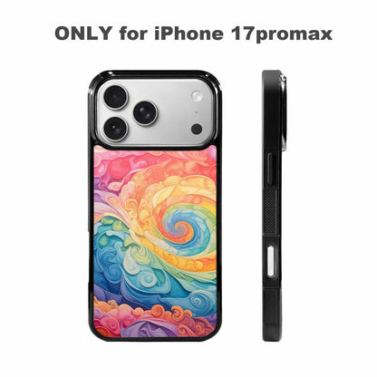 iPhone 17 Pro Max Case — Tie Dye Swirls Tie Dye Tie, Custom Printed Phone Case