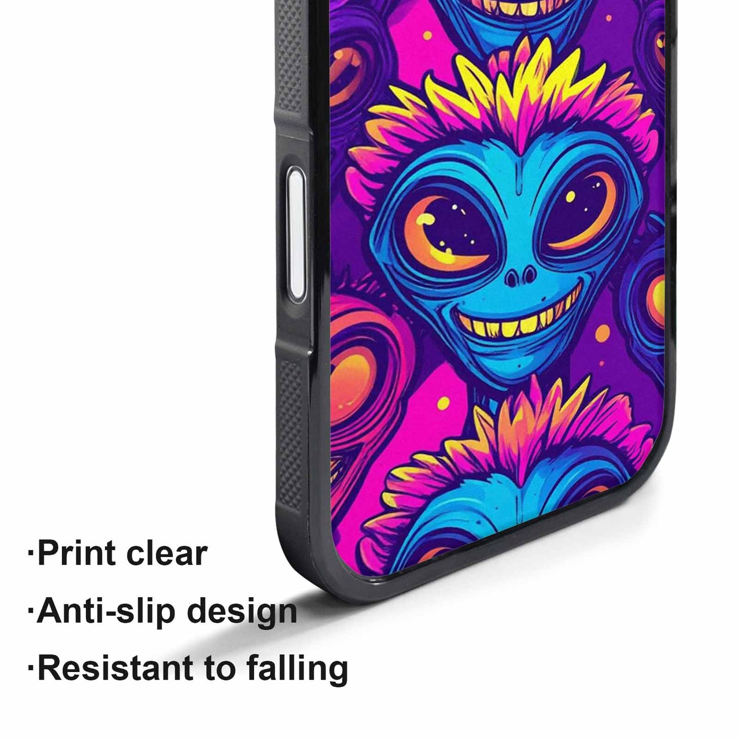 iPhone 17 Pro Case — Alien Ufo Cartoon Art Pattern Alien, Custom Made Phone Cover