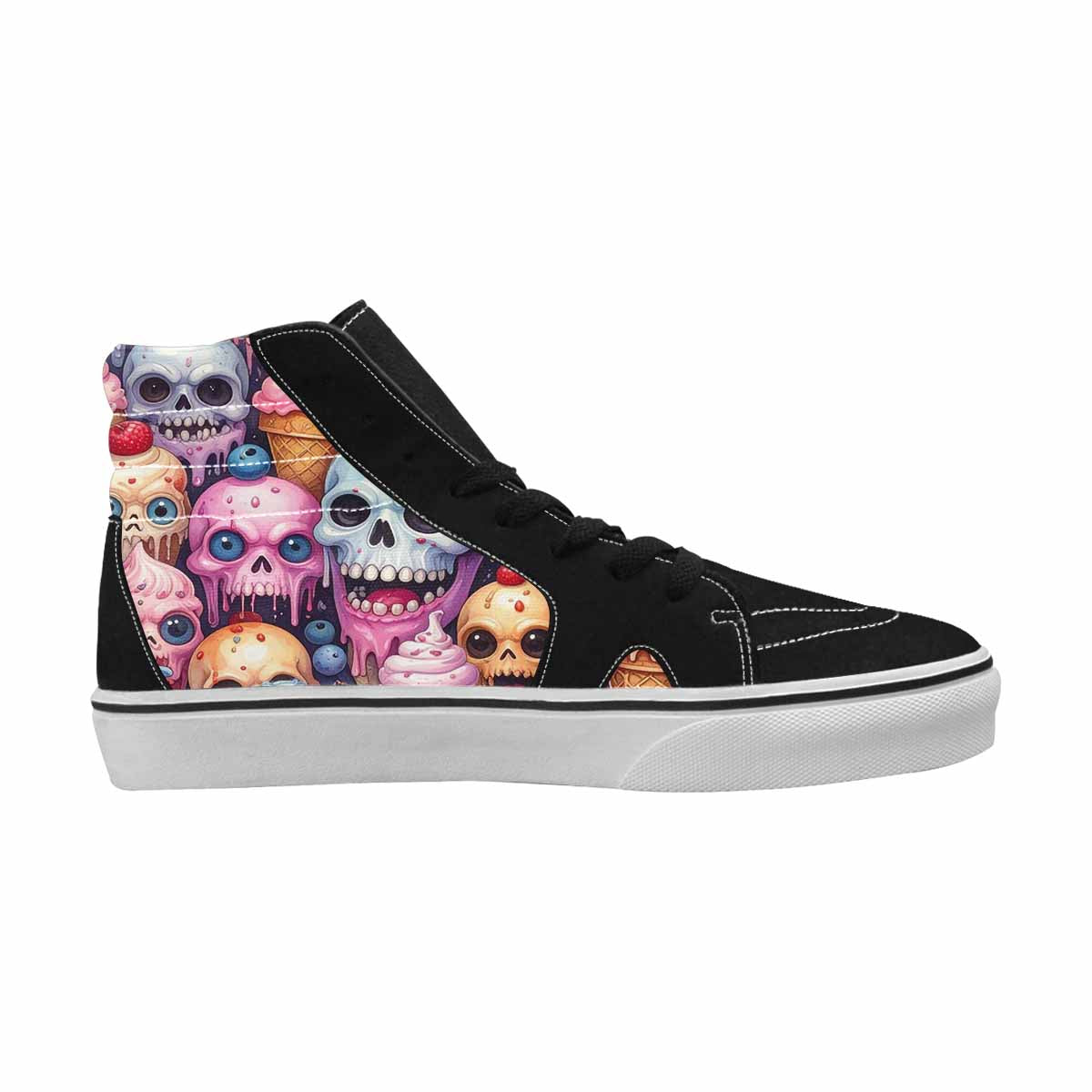 MEN'S Ice Cream Monsters  High Top Canvas Aesthetic Shoes