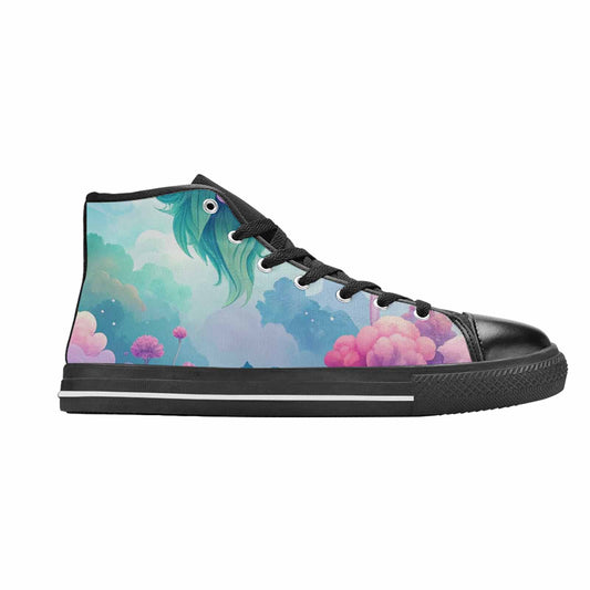 WOMEN'S Surrealist Dreamscape High Top Canvas Surreal Sneakers
