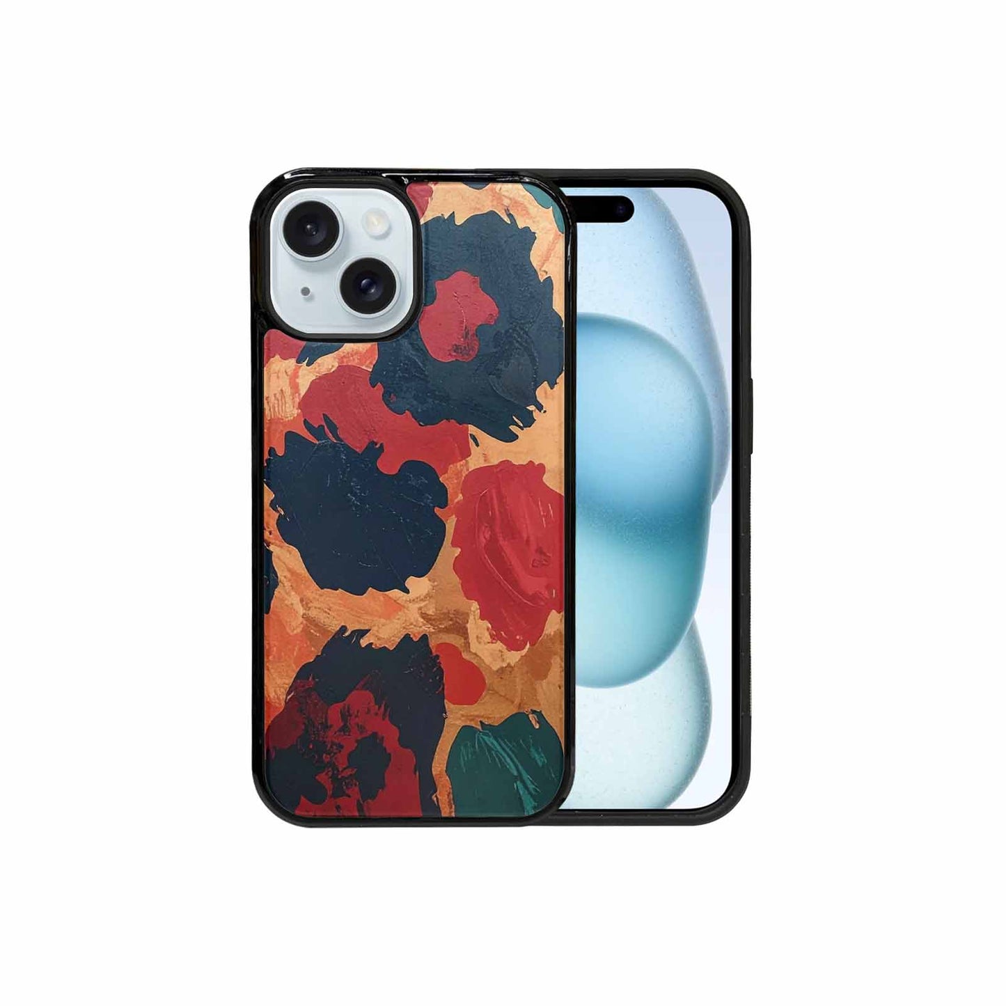 iPhone 15 Case — Leopard Wallpaper Print Custom, Customized Protective Case