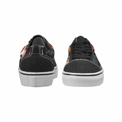 MEN'S Skull Canvas Lace-Up Wallpaper Art Sneakers