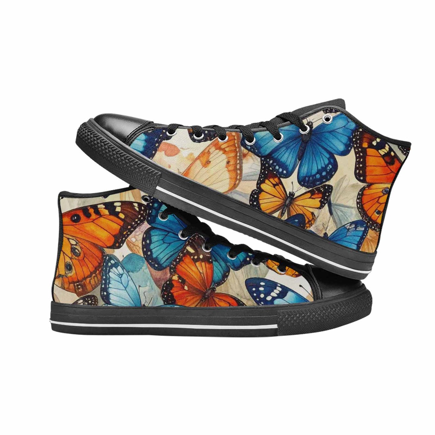 MEN'S Butterfly Wing High Top Canvas Cottagecore Shoes