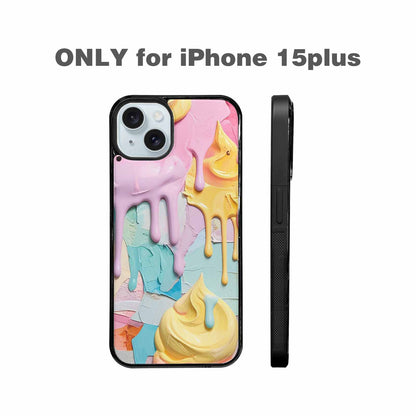 iPhone 15 Plus Case — Soft Serve Swirl Monster Characters, Custom Made Phone Cover