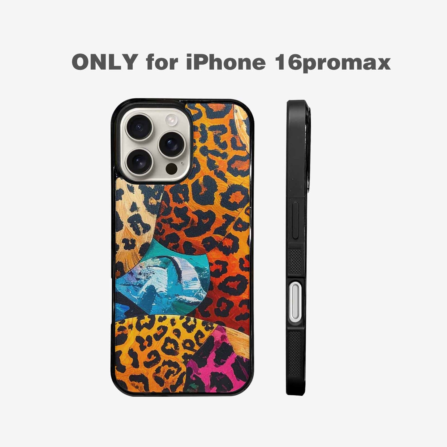 iPhone 16 Pro Max Case — Full Color Vibrant Animal Print Animal, Personalized Phone Case