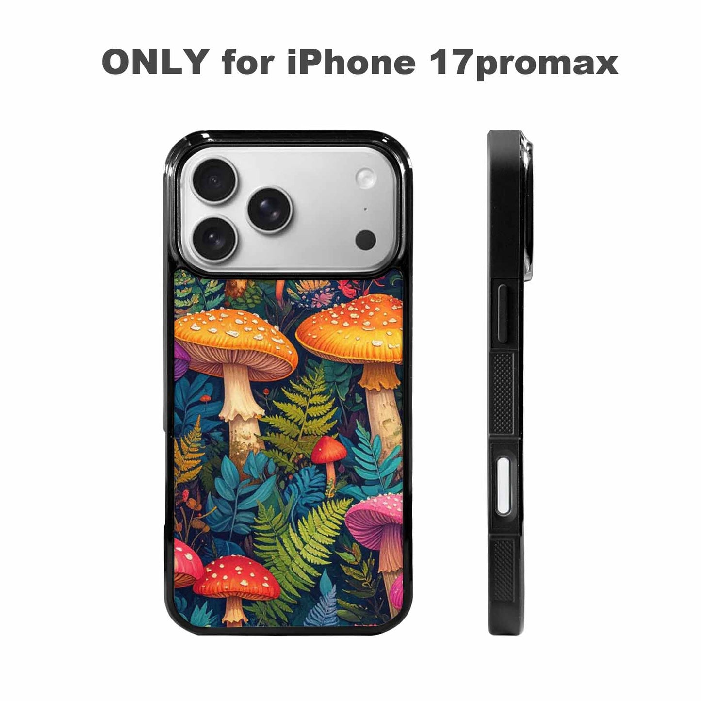 iPhone 17 Pro Max Case — Mushrooms Botanicalmushrooms P Qh5 Floral, Custom Art Phone Cover