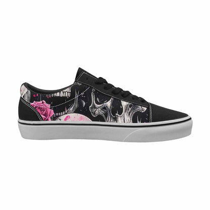 WOMEN'S Skull Roses Lace-Up Canvas Kaleidoscope Sneakers