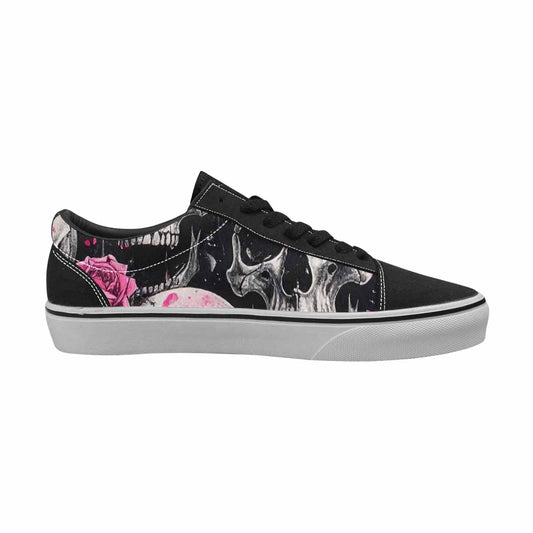 WOMEN'S Skull Roses Lace-Up Canvas Kaleidoscope Sneakers