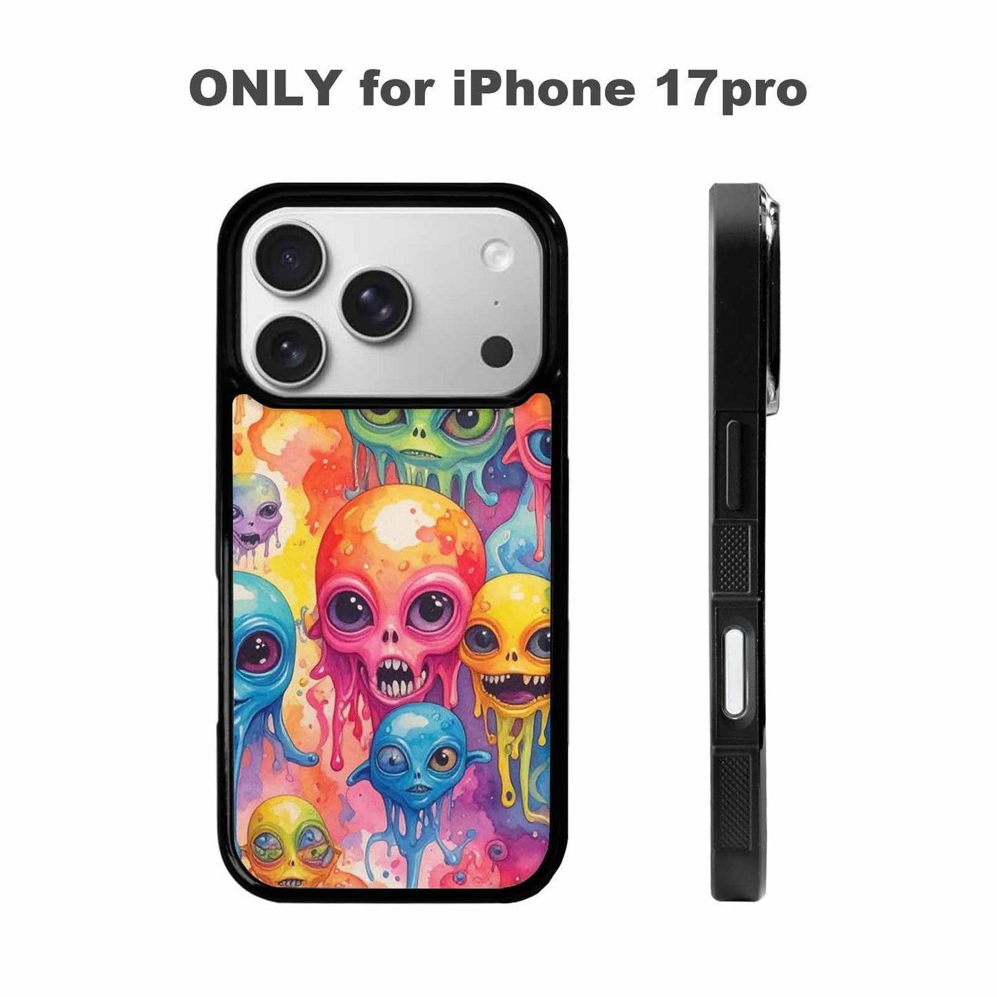 iPhone 17 Pro Case — Aliens Tie Dyemelting Aliens P Tie, Customized Protective Case
