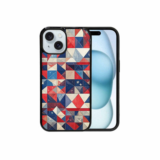 iPhone 15 Case — American Flag Stars And Stripes, Personalized Phone Case
