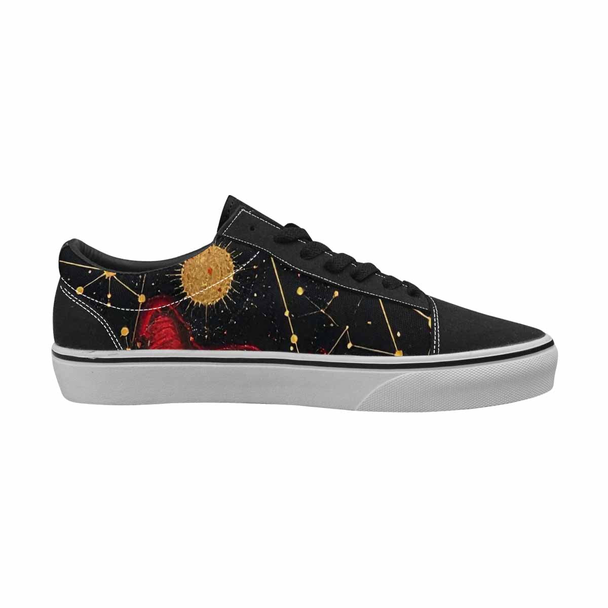 WOMEN'S Zodiac Constellation Lace-Up Canvas Dreamcore Custom Shoes