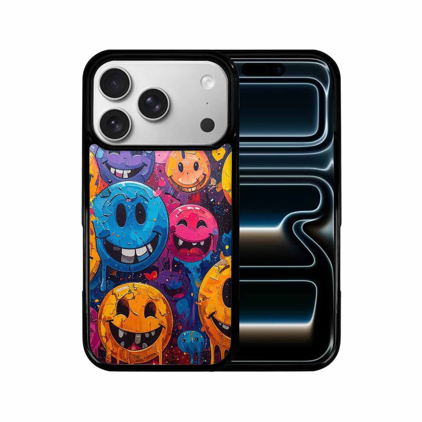iPhone 17 Pro Case — Melting Moon Smiley Melting Smiley Original, Personalized Phone Case