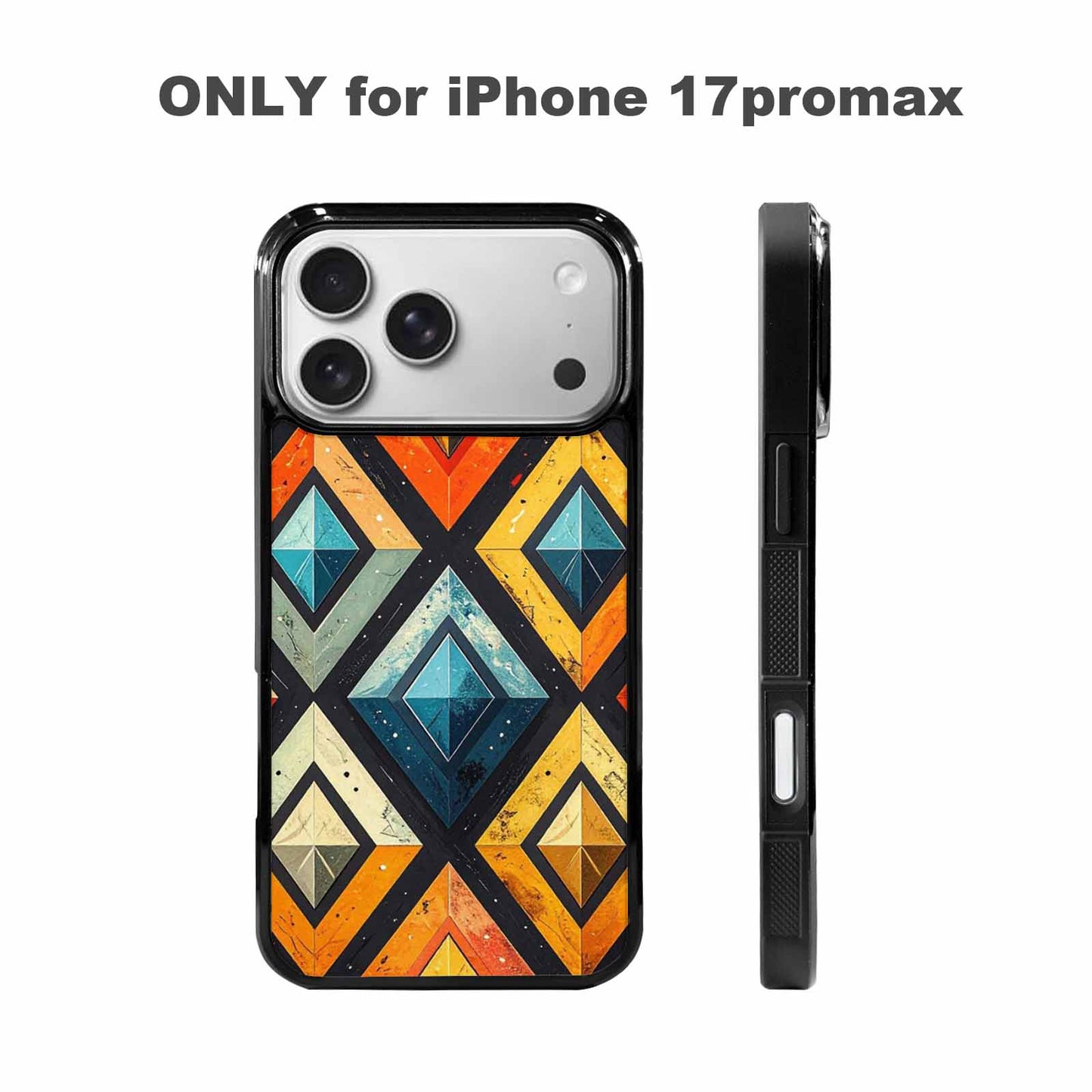 iPhone 17 Pro Max Case — Vintage Summer Diamond Retro Vintage, Customized Protective Case