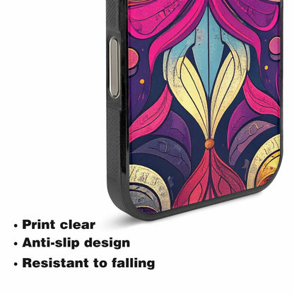 iPhone 16 Pro Max Case — 1970s Disco Cartoon Art Pattern, Original Design Phone Case