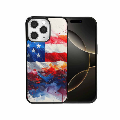 iPhone 15 Pro Max Case — Usa Flag Stars And Stripes Art, Custom Print Case Cover