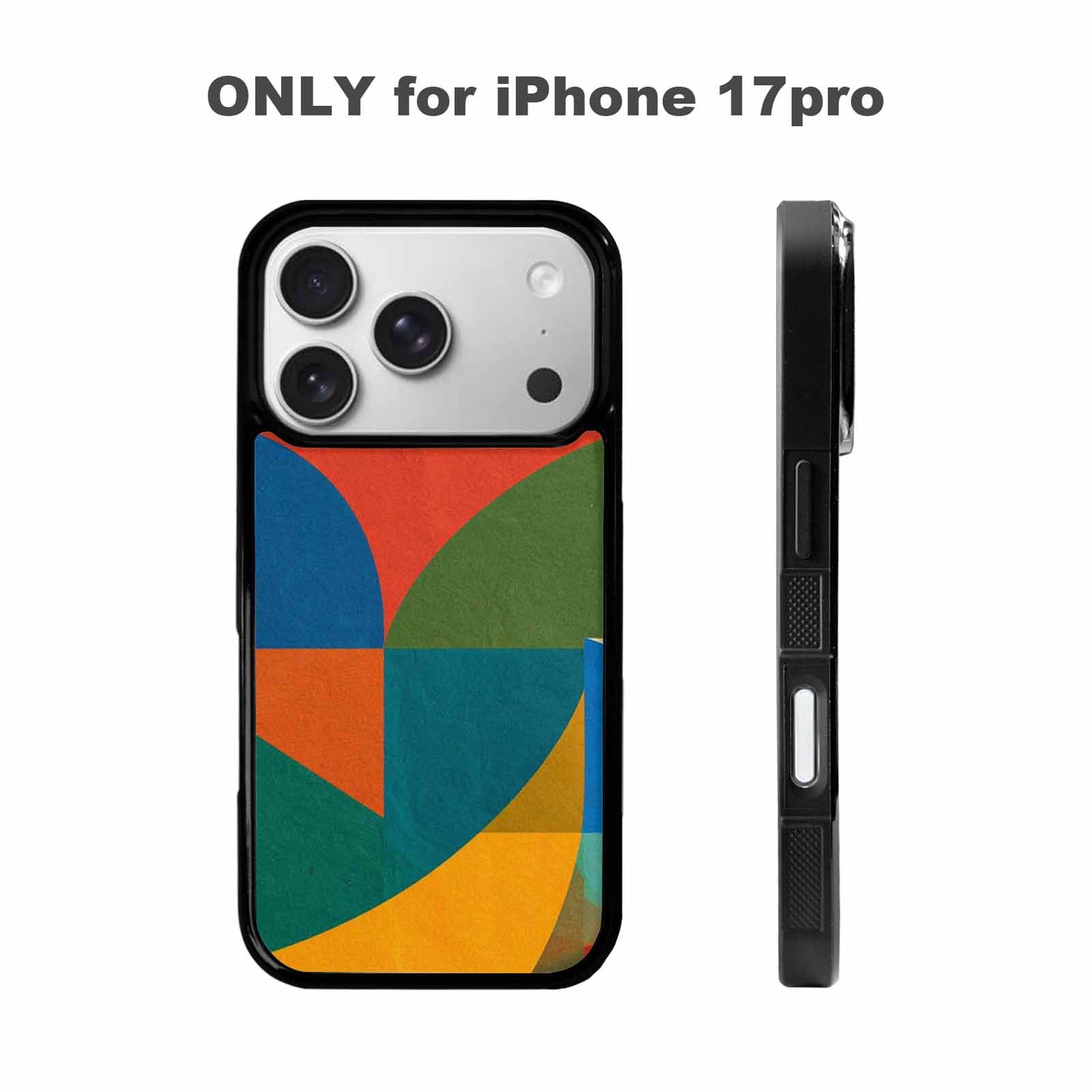 iPhone 17 Pro Case — Memphis Art Pattern Retro Vintage, Customized Protective Case