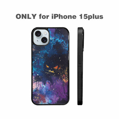 iPhone 15 Plus Case — Eamless Repeating Pattern Of Overlapping Pumpkin, Custom Print Case Cover