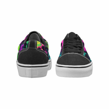 MEN'S Skulls - Neon Canvas Lace-Up Wallpaper Art Shoes