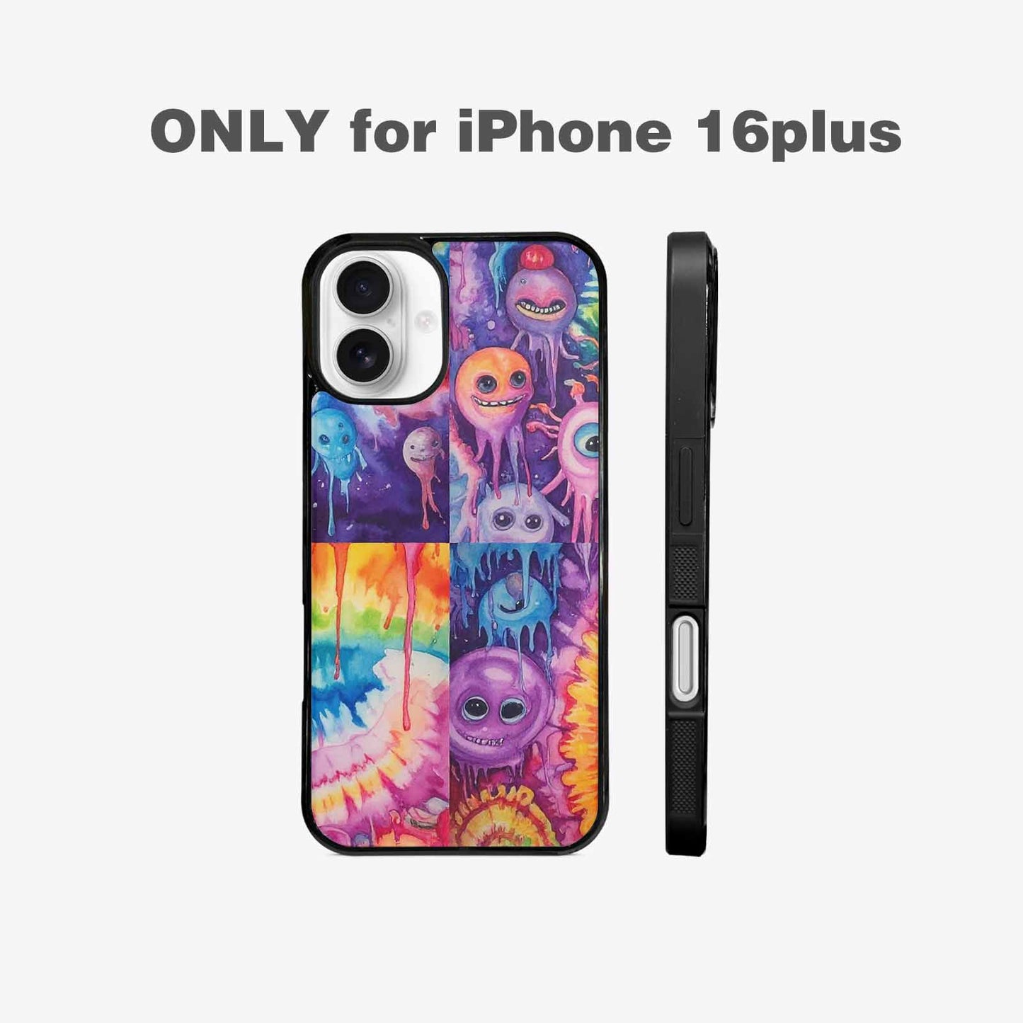 iPhone 16 Plus Case — Aliens Tie Dyemelting Aliens P, Customized Protective Case