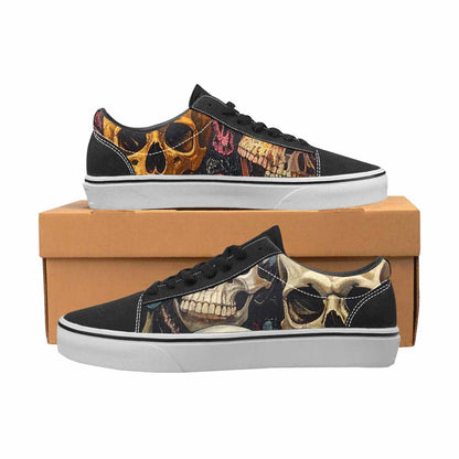 WOMEN'S Skulls Lace-Up Canvas Dreamlike Custom Shoes