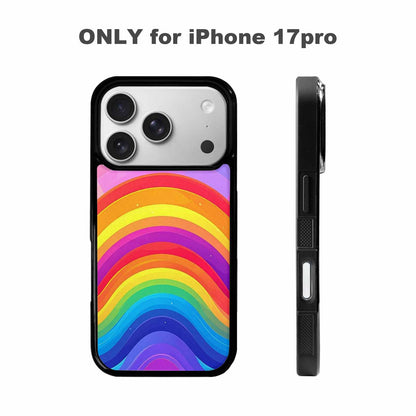 iPhone 17 Pro Case — Rainbow Pride Original Art, Unique Phone Case Design