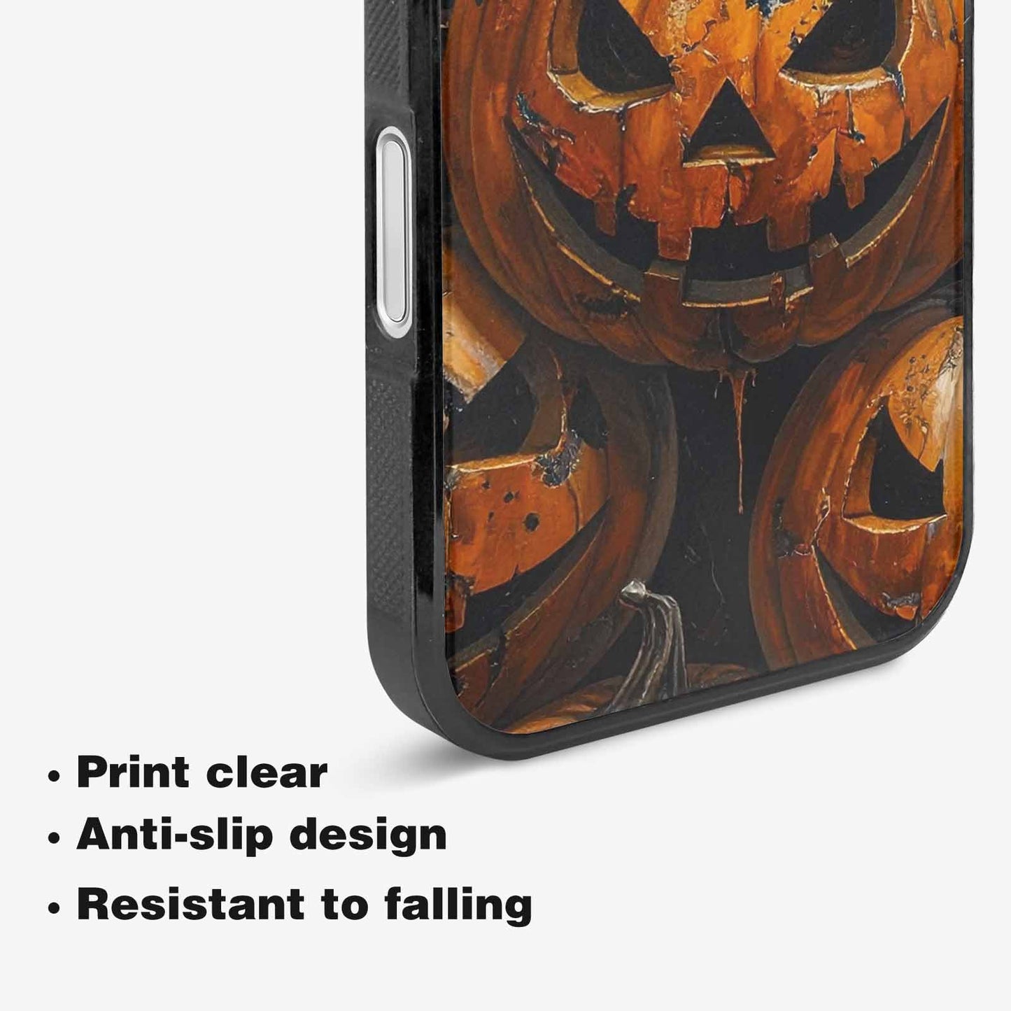 iPhone 16 Case — Halloween Cracked Jackolantern, Custom Printed Phone Case