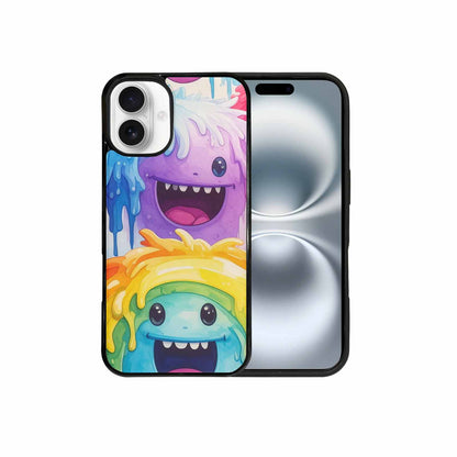 iPhone 16 Plus Case — Rainbow Sherbet Monster, Custom Print Case Cover