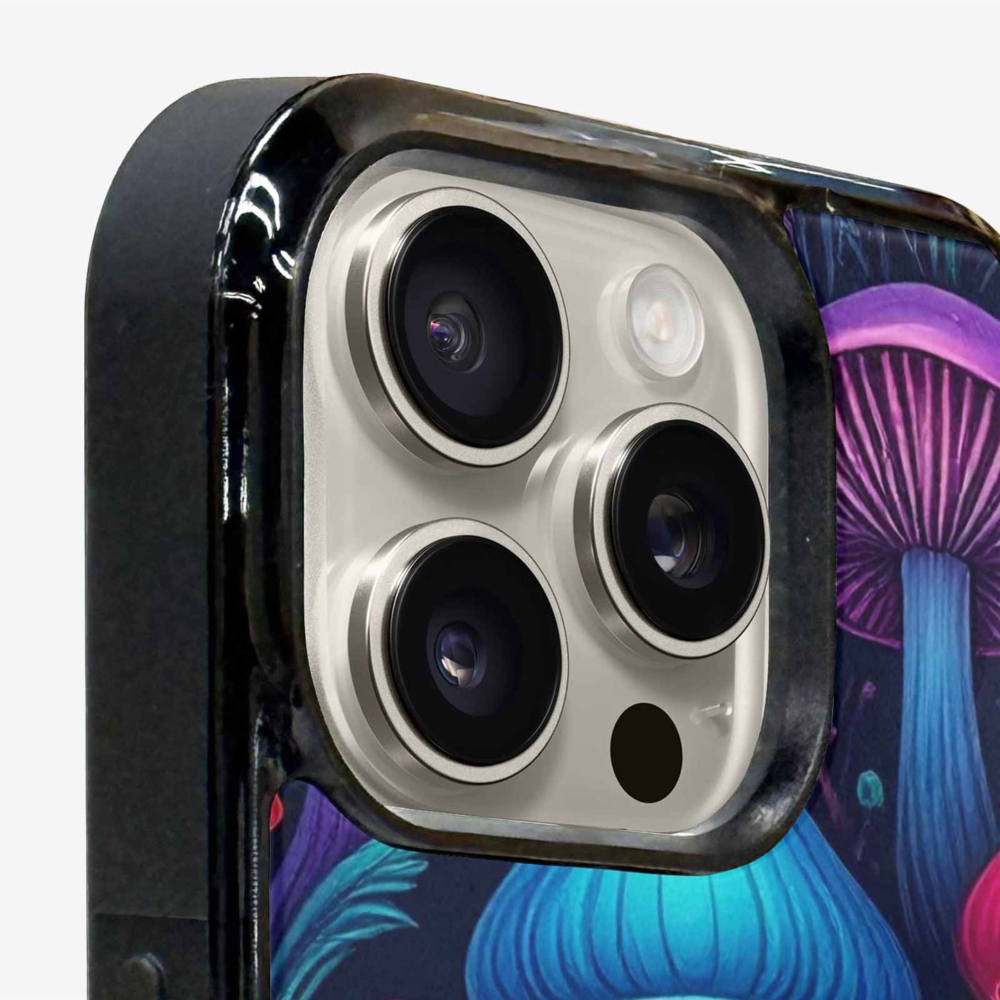 iPhone 16 Pro Case — Mushroom Psychedelic Art Seamless Pattern Vibrant, Unique Phone Case Design
