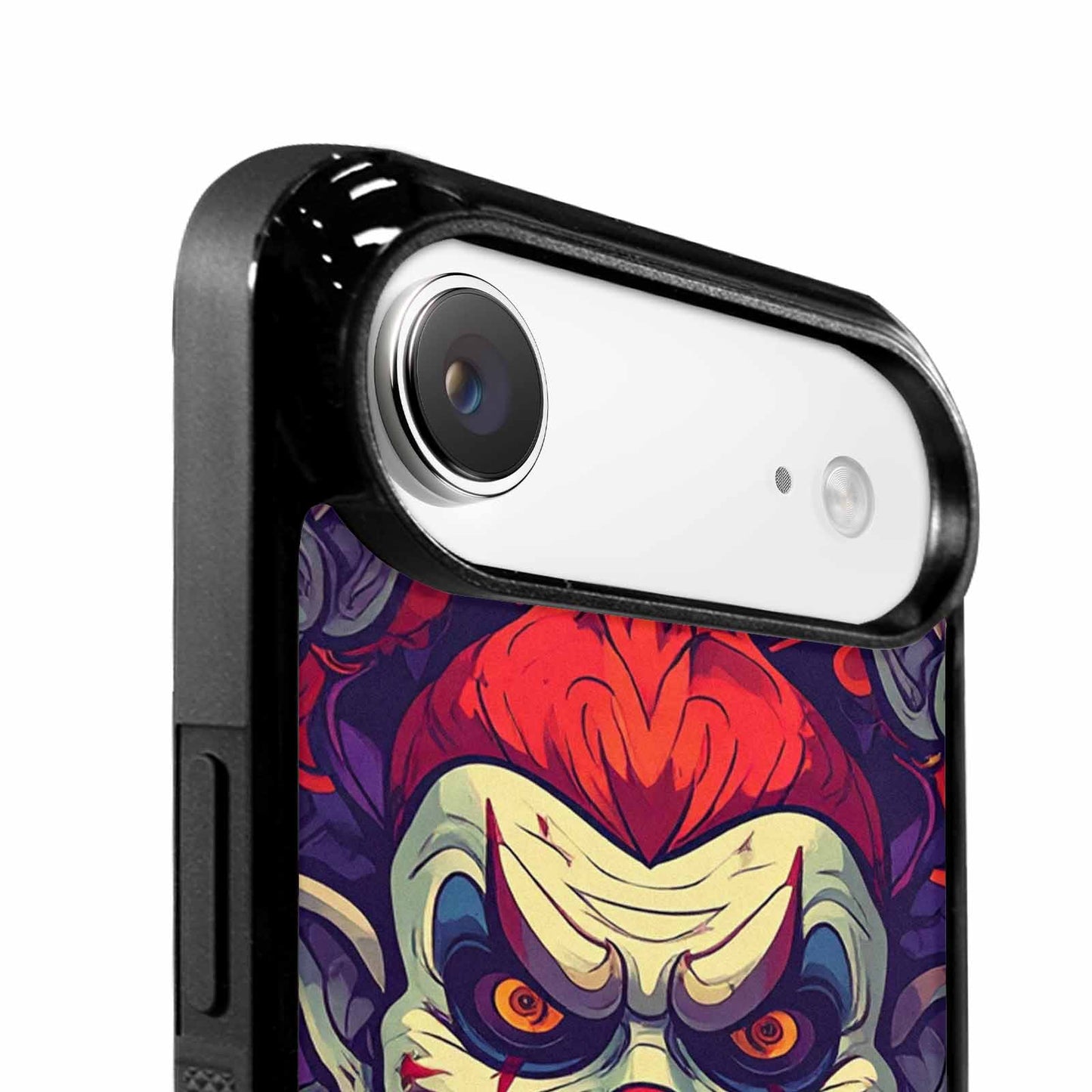 iPhone 17 Air Case — Evil Circus Heads Faces Overlapping Cartoon, Customized Protective Case