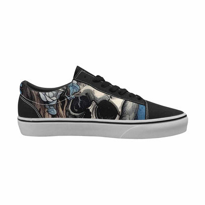 WOMEN'S Skull Roses Lace-Up Canvas Kaleidoscope Sneakers