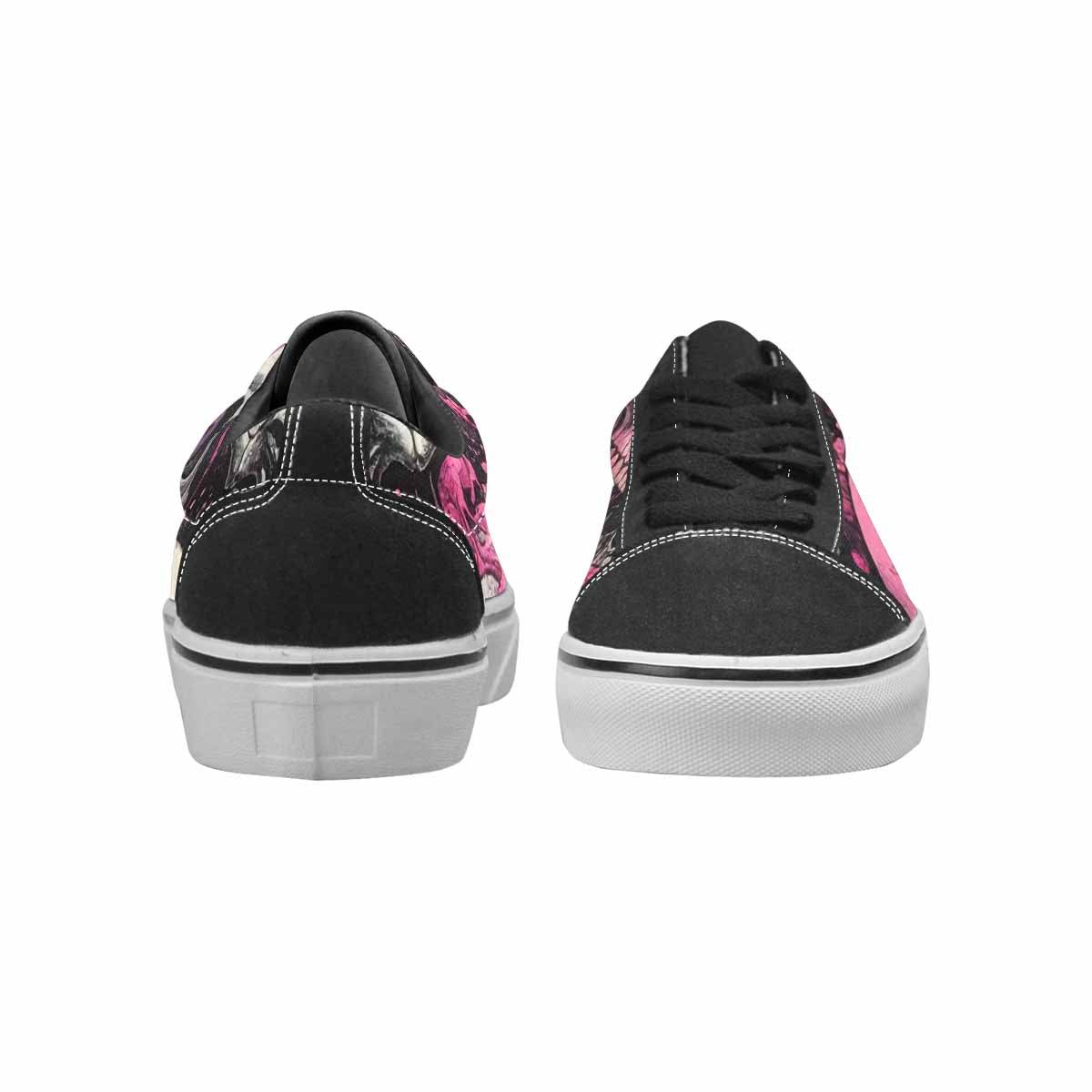 WOMEN'S Rainbow From Skull S Lace-Up Canvas Dark Academia Sneakers