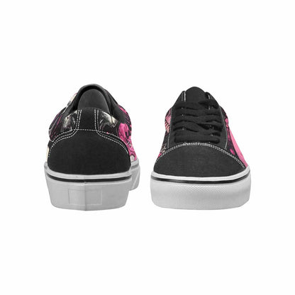 WOMEN'S Rainbow From Skull S Lace-Up Canvas Dark Academia Sneakers