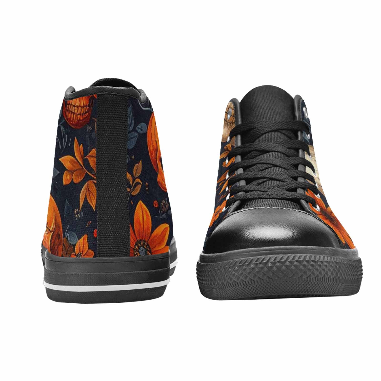 WOMEN'S Skulls - Halloween High Top Canvas Dark Academia Sneakers