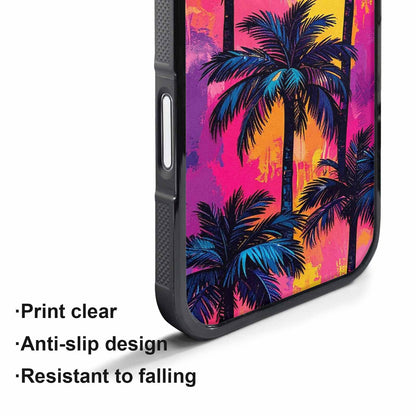 iPhone 17 Pro Max Case — Chrome Bling Palm Original Art, Custom Made Phone Cover