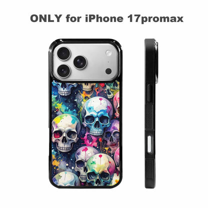iPhone 17 Pro Max Case — Skull Dark Art Gothic Print Gothic, Custom Printed Phone Case