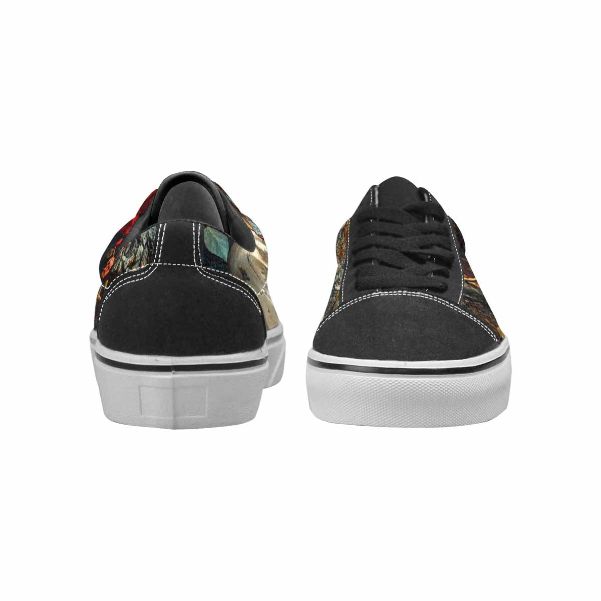 WOMEN'S More Overlapping Ontop Each Lace-Up Canvas Vivid Sneakers